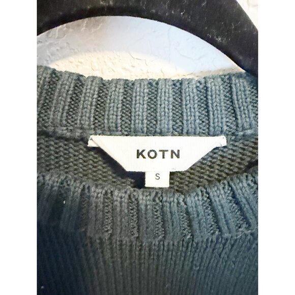 KOTN Womens Hamatah Knit Sweater Pullover Crew Neck Ribbed Trim Black Small - Picture 7 of 8